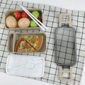 Reusable Plastic Double Layer Lunch Box